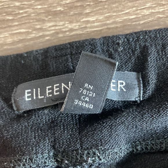 Womens Small Eileen Fisher Black Trouser Pants - Picture 3 of 10